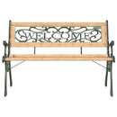 havebænk 122 cm massivt fyrretræ