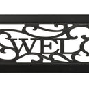 havebænk 125 cm stål sort