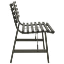 havebænk 110 cm stål sort