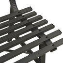 havebænk 110 cm stål sort