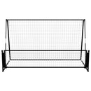 2-i-1 fodbold-rebounder 202x104x120 cm stål