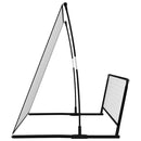 2-i-1 fodbold-rebounder 202x104x120 cm stål