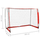 fodboldmål 184x91x124,5 cm stål