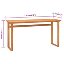 skrivebord 120x45x75 cm massivt teaktræ