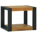 væghængt badeværelsesskab 45x45x35 cm massivt teaktræ