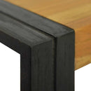 væghængt badeværelsesskab 45x45x35 cm massivt teaktræ