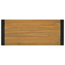 væghængt badeværelsesskab 110x45x35 cm massivt teaktræ