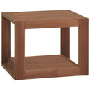 væghængt badeværelsesskab 45x45x35 cm massivt teaktræ