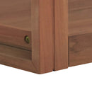 væghængt badeværelsesskab 45x45x35 cm massivt teaktræ