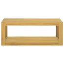 væghængt badeværelsesskab 90x45x35 cm massivt teaktræ