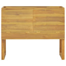 badeværelsesskab 90x40x75,5 cm massivt teaktræ