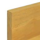 væghylder 2 stk. 90x10x10 cm massivt teaktræ