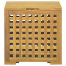kasse til reb 40x40x40 cm massivt teaktræ