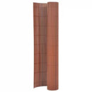 dobbeltsidet havehegn 110x400 cm brun