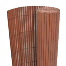 dobbeltsidet havehegn 110x400 cm brun