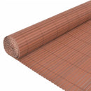 dobbeltsidet havehegn 110x400 cm brun