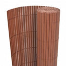 dobbeltsidet havehegn 110x500 cm brun