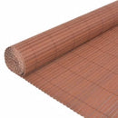 dobbeltsidet havehegn 110x500 cm brun