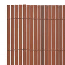 dobbeltsidet havehegn 110x500 cm brun