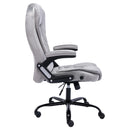 kontorstol fløjl lysegrå