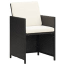 havestole 4 stk. polyrattan sort