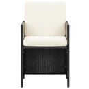 havestole 4 stk. polyrattan sort