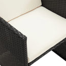 havestole 4 stk. polyrattan sort