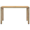 havebord 123x60x74 cm polyrattan og massivt akacietræ beige