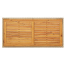 havebord 123x60x74 cm polyrattan og massivt akacietræ beige
