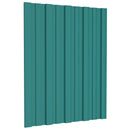 Tagpanel 36 pcs Grøn 60 x 45 cm Galvaniseret stål