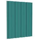 Tagpanel 36 pcs Grøn 60 x 45 cm Galvaniseret stål