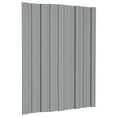 Tagpanel 36 pcs Grå 60 x 45 cm Galvaniseret stål