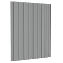 Tagpanel 36 pcs Grå 60 x 45 cm Galvaniseret stål