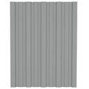 Tagpanel 36 pcs Grå 60 x 45 cm Galvaniseret stål