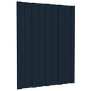 Tagpanel 12 pcs Antracit 60 x 45 cm Galvaniseret stål