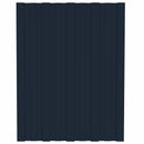 Tagpanel 12 pcs Antracit 60 x 45 cm Galvaniseret stål