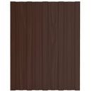 Tagpanel 36 pcs Brun 60 x 45 cm Galvaniseret stål