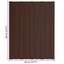 Tagpanel 36 pcs Brun 60 x 45 cm Galvaniseret stål