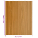 Tagpanel 12 pcs Naturfarvet 60 x 45 cm Galvaniseret stål