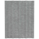 Tagpanel 36 pcs Sølv 60 x 45 cm Galvaniseret stål