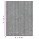 Tagpanel 36 pcs Sølv 60 x 45 cm Galvaniseret stål