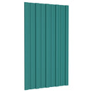 Tagpanel 12 pcs Grøn 80 x 45 cm Galvaniseret stål