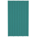 Tagpanel 12 pcs Grøn 80 x 45 cm Galvaniseret stål