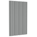 Tagpanel 12 pcs Grå 80 x 45 cm Galvaniseret stål
