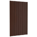Tagpanel 36 pcs Brun 80 x 45 cm Galvaniseret stål