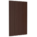 Tagpanel 36 pcs Brun 80 x 45 cm Galvaniseret stål