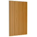 Tagpanel 12 pcs Naturfarvet 80 x 45 cm Galvaniseret stål