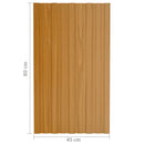 Tagpanel 36 pcs Naturfarvet 80 x 45 cm Galvaniseret stål