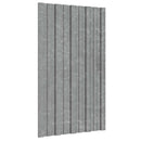 Tagpanel 12 pcs Sølv 80 x 45 cm Galvaniseret stål