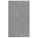 Tagpanel 12 pcs Sølv 80 x 45 cm Galvaniseret stål